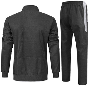 Ensemble de survêtement deux pièces pour homme, vêtements de sport d'hiver, vêtements de sport de rue, vêtements de sport de gym, tissu technique en polaire, entraînement, écologique, respirant, jogging - Product Image 2