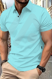 Logo personnalisable nouveau Design 100% coton hommes pour Polo Anti-rides brodé impression Street Wear - Product Image 3