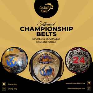 Ceintures de championnat personnalisées Trophées Médailles et récompenses le symbole ultime de la victoire et de l'excellence Ceintures de championnat - Product Image 2