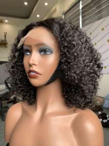 Pelucas rizadas euroasiáticas hechas de cabello humano 100% Real vietnamita, 8 a 32 pulgadas, precio al por mayor - Product Image 4