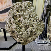 Grappe de Pyrite Naturelle Extra Large 1kg-50kg Pierre de Guérison Spécimen Brut Décoration Maison Cristal Reiki 100% Authentique Objet de Collection Artistique