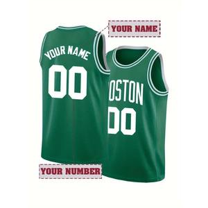 Camiseta de Baloncesto Bordada Personalizada con Nombre y Número para Hombre, Cuello Redondo, Camiseta sin Mangas Personalizada, Camiseta sin Mangas DIY para Hombre - Product Image 1