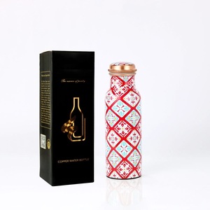กล่องสไตล์หรูหราพร้อมขวดน้ำทองแดงบริสุทธิ์สีน่ารักธรรมชาติพร้อมสติกเกอร์ออกแบบได้ตามต้องการในราคาที่ดีที่สุด - Product Image 4