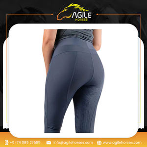 Cómoda ropa ecuestre elástica de 4 vías diseño personalizado al por mayor medias Jodhpurs mallas para montar a caballo - Product Image 6