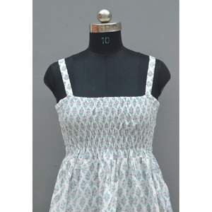 New Arrival Women's Mini <b>Dress</b> Spaghetti Strap & Backless Sleeveless Floral Party Wear Woven & Washable - Product Image 2