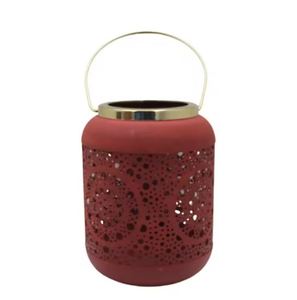 เชิงเทียนเคลือบด้วยผงโคมไฟเหล็กสีส้มทันสมัยสำหรับตกแต่งคริสต์มาสในบ้าน - Product Image 6