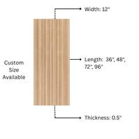 Panel Tambour Kayu Solid Fleksibel Modern 3D Ramah Lingkungan untuk Dinding Interior Hotel, Sekolah, Rumah Sakit, Rumah Pedesaan, Taman, Vila, Apartemen