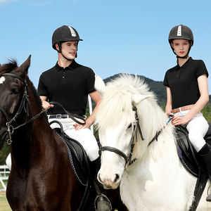 Camiseta Polo con Logotipo Bordado Personalizado, Unisex, Casual, 100% Algodón, de Alta Calidad, Camisa de Golf, Pique, para Montar a Caballo, para Hombre - Product Image 2