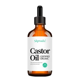 Organic Castor Oil 4 Oz. Stimulates The Growth Of Eyelashes Eyebrows And Hair. Skin Moisturizing Scalp Care Essence Hair Care