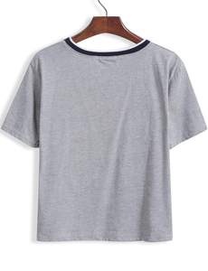 Ropa de gran tamaño para hombre, camiseta 100 algodón, ropa de calle Hip Hop, camisetas Vintage con logotipo personalizado en blanco - Product Image 6