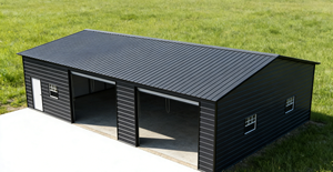 Garaje, Almacén y Taller Prefabricado de Acero Metálico Resistente al Viento y la Nieve - Product Image 3