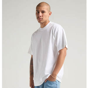 Shaka Wear Logo brodé Charcoal T-shirt lourd imprimé surdimensionné T-shirt surdimensionné biologique en gros - Product Image 5