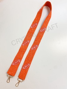 Sangles de sac en perles de rocaille personnalisées en or blanc Accessoires de mode avec forme et design uniques Sangle de sac à main en perles - Product Image 5