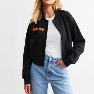 Classique femmes varsity veste mélange de laine personnalisé collège letterman bombardier polaire manches élégant décontracté streetwear vêtements d'extérieur - Product Image 4