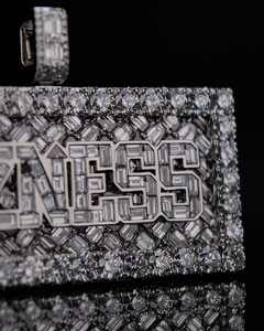 Custom LuxuryEmerald Cut <b>Moissanite</b> Rectangle Name Pendant Gold Plated Silver 925 Iced Out Buss Down Pendant Hip Hop <b>Jewelry</b> - Product Image 3