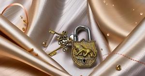 Solid Brass Tiger Keyed Padlock-01JF Small Yellow Gym Lock Strong Keyed Padlock for Luggage Toolbox - Product Image 6