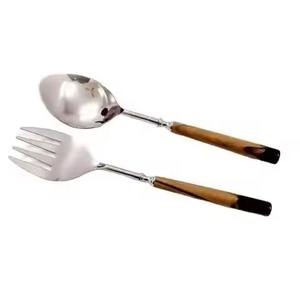 Ensemble de couverts de salade en acier inoxydable de haute qualité nouvelle idée de conception vaisselle et ustensiles de cuisine - Product Image 4