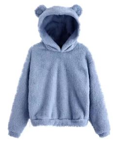 Sudadera con capucha extragrande para mujer, estilo casual de invierno, de poliéster grueso con forro polar, bordado de letras, estilo holgado. - Product Image 3