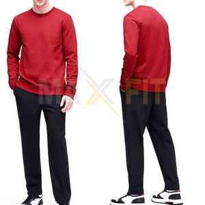MAXFIT ENTERPRISES Men'<b>s</b> Custom Pullover Sweat <b>Suit</b> Set Solid Two-Piece Top Design for Winter Plus Size by MAXFIT ENTERPRISES - Product Image 1