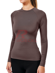 Camiseta atlética Ecuestre para mujer, tela elástica transpirable, elegante camisa de montar ligera de secado rápido que absorbe la humedad diseñada - Product Image 4