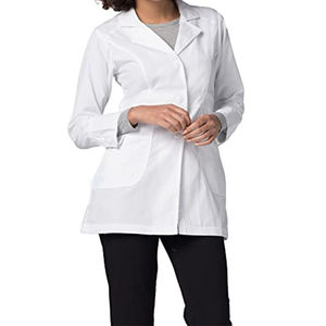 Blouse de laboratoire blanche à manches longues coton Polyester Science médicale médecin infirmière uniformes hospitaliers pour hommes femmes gommage infirmière blouse de laboratoire - Product Image 1