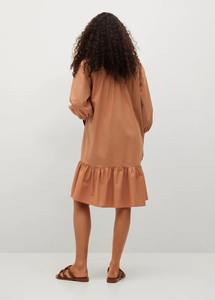 Nouveau personnalisé réglable déesse Mini robe indien Hippie Sari soie courte longueur au genou licou Middi une pièce Boho robe courte - Product Image 4