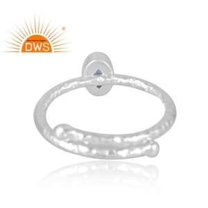Anillo de piedras preciosas de tanzanita Natural de Plata de Ley 925, joyería personalizada para mujer, regalo para ella - Product Image 2