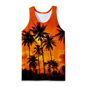 Camiseta de gimnasio para hombre de talla grande XL, camiseta sin mangas de algodón de secado rápido, capucha, ropa deportiva con estampado 3D, Fitness, informal, transpirable, de punto para hombre - Product Image 3