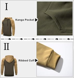 Sudadera con capucha para hombre con bolsillo de canguro Sudaderas con capucha cómodas - Product Image 3