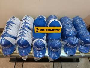 Casquette de baseball marron uni avec logo personnalisé Casquette de baseball en polyester cinq pièces OEM Casquette de baseball re-nylon - Product Image 6