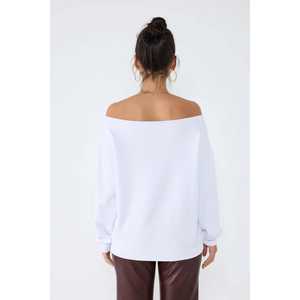 NY Printed <b>White</b> <b>Sweatshirt</b> - Product Image 4