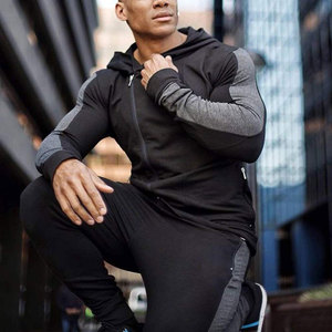 Último diseño de alta calidad de algodón mezclado gimnasio Fitness sudaderas con capucha de talla grande transpirable hombres gimnasio Fitness sudaderas con capucha - Product Image 6