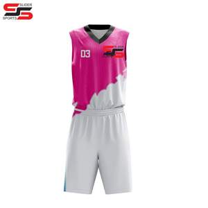 Uniformes reversibles para entrenamiento de equipos de baloncesto para niños, conjuntos de uniformes de baloncesto juvenil de alta calidad personalizados al por mayor - Product Image 4