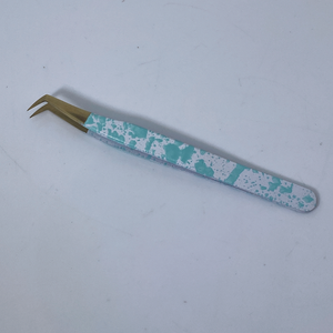 Pinzas para pestañas, logotipo personalizado, Etiqueta Privada, punta de fibra de acero inoxidable, venta al por mayor, pinzas de extensión de punta de fibra - Product Image 1