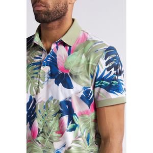 Chemise de golf tricotée à séchage rapide de haute qualité performance d'évacuation impression par sublimation numérique complète solide pour les chemises de sport polo - Product Image 6