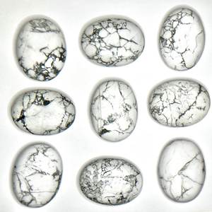 <b>High</b> Quality Natural Howlite Palm Stone Polished <b>Healing</b> for Calming Energy and Stress Relief Love for Meditation and Gifts - Product Image 5