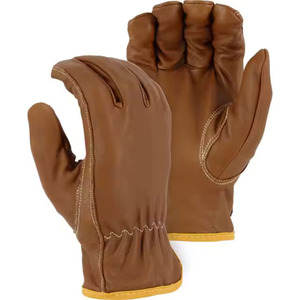 Reinforced Cowhide Leather Mechanic Working Gloves Industrial Safety Hand Protection Soft and <b>Comfortable</b> Mechanical Glove - Product Image 1