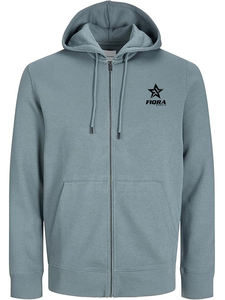 OEM New 500gsm Custom Streetwear French Terry Sun Faded Acid Wash Distressed Patch Embroidery <b>Cropped</b> <b>Zip</b> <b>up</b> <b>Hoodie</b> Men - Product Image 4