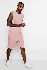 เซ็ตชุดกางเกงขาสั้นและเสื้อกล้ามสำหรับผู้ชายชุดดีไซน์เนอร์ชุดกางเกงขาสั้นสำหรับฤดูร้อนโลโก้ตามสั่ง - Product Image 2