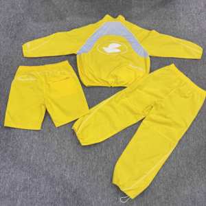 Chándal de Invierno para Hombre al por Mayor, Personalizado, Estilo Urbano, Bloques de Color, Patchwork, Cortavientos, Nylon Grueso, Capucha, Cintura Elástica - Product Image 5