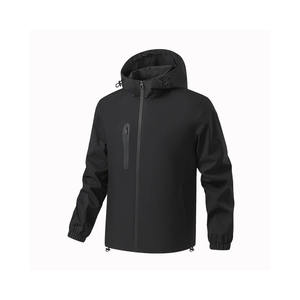 Veste softshell coupe-vent pour homme, légère, vêtements d'extérieur pour l'entraînement et les voyages, commandes en gros OEM - Product Image 4