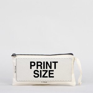 Personalized Fashionable Cotton <b>Makeup</b> Bag 8x4 Fabric Pencil <b>Case</b> Zipper Portable Cosmetic Bag Featuring Cartoon Letter Patterns - Product Image 2