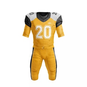 OEM High Quality American Football Blank Jersey Custom Team <b>Name</b> Design Digital Print Breathable Quick Dry UV Protection 100% - Product Image 6