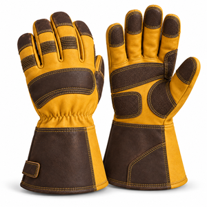 Guantes de Cuero Suave Antideslizantes de Uso General con Puño Reforzado para Trabajo Diario y Actividades al Aire Libre, Protección Confiable y Manejo Cómodo - Product Image 6
