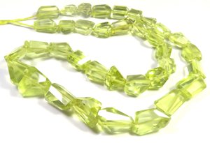 Vàng chanh thạch anh mặt cắt hạt 9-15mm chanh tự nhiên Thạch anh <span class=keywords><strong>16</strong></span> "sợi Nugget sụt giảm Top Grade 200 Carat - Product Image 2