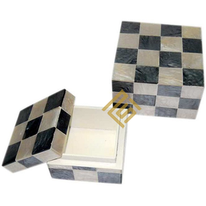 Cajas decorativas de joyería para collar único, caja para fregona, hueso de cuerno de alta calidad, logotipo personalizado impreso de lujo, embalaje de almacenamiento de joyería - Product Image 5