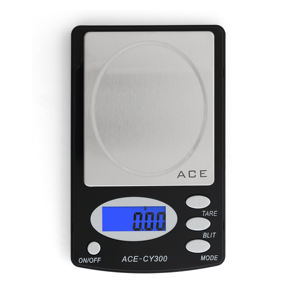Balance de précision numérique de poche en plastique, alimentée par piles, pour bijoux, plage de 300 g, précision 0,01 g/0,1 g, écran LCD rétroéclairé - Product Image 1
