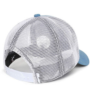 Gorra de béisbol de lino de 5 paneles de alta calidad, logotipo bordado 3D personalizado, sombreros de tela Oxford impermeables al por mayor para hombres - Product Image 4
