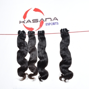 100% couleur naturelle indien noir femmes non traitées Machine Double trame cuticule aligné Extensions de cheveux humains - Product Image 4