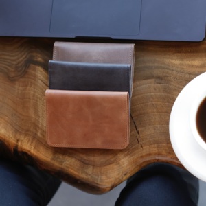 Handcrafted Vintage Minimalist <b>Wallet</b> <b>RFID</b> Blocking Real Leather - Product Image 1
